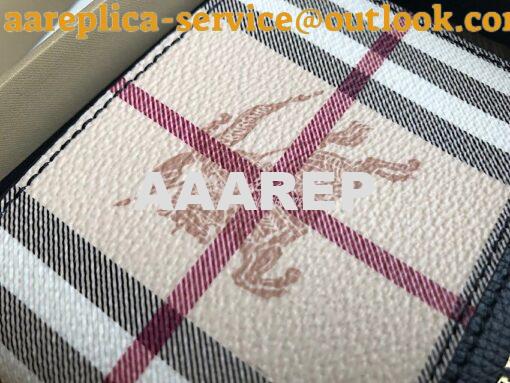 Replica Burberry Haymarket Check And Leather International Bifold Wall 7