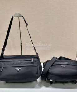 Replica Prada Re-Nylon and Saffiano leather shoulder bag 2VH991 2VH994