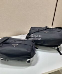 Replica Prada Re-Nylon and Saffiano leather shoulder bag 2VH991 2VH994 2