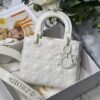 Replica Dior Small Lady Dior My ABCdior Bag Stone Grey Cannage Calfski 15