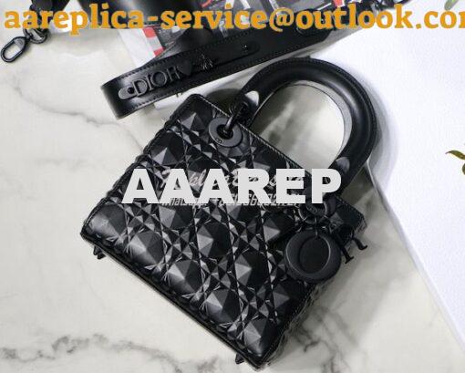 Replica Dior Small Lady Dior My ABCdior Bag Black Cannage Calfskin wit 5