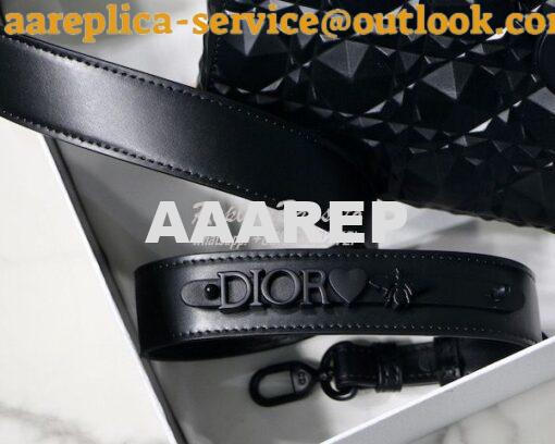 Replica Dior Small Lady Dior My ABCdior Bag Black Cannage Calfskin wit 8