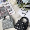 Replica Dior Small Lady Dior My ABCdior Bag Black Cannage Calfskin wit 15