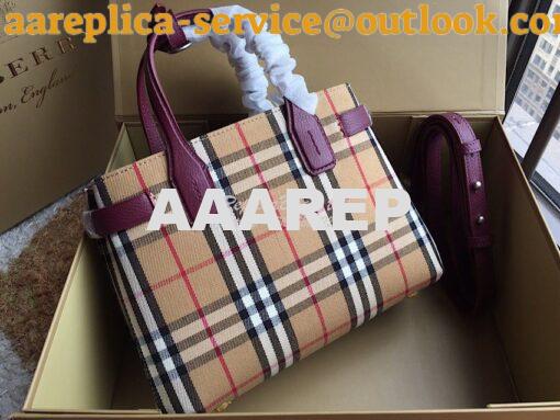 Replica Burberry The Banner 19s in Vintage Check and Leather 40769481 9