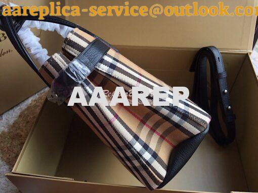 Replica Burberry The Banner 19s in Vintage Check and Leather 40769481 2