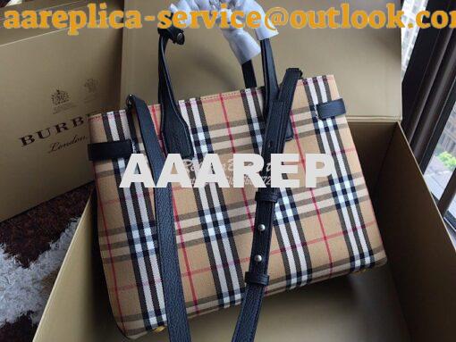 Replica Burberry The Banner 19s in Vintage Check and Leather 40769481 5