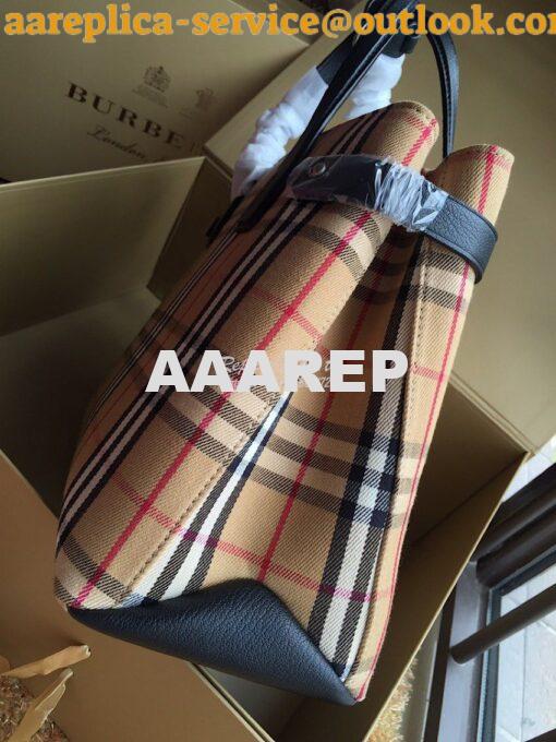 Replica Burberry The Banner 19s in Vintage Check and Leather 40769481 8