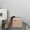 Replica Prada Leather shoulder bag 1BD314 Black 10