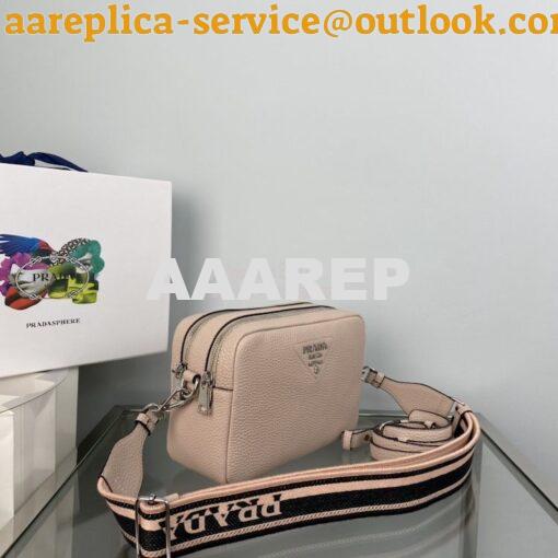 Replica Prada New Medium Camera leather bag 1BH082 Water Lily 2