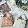 Replica Dior Lady D-Joy Bag Orange Cannage Lambskin M0540O 14