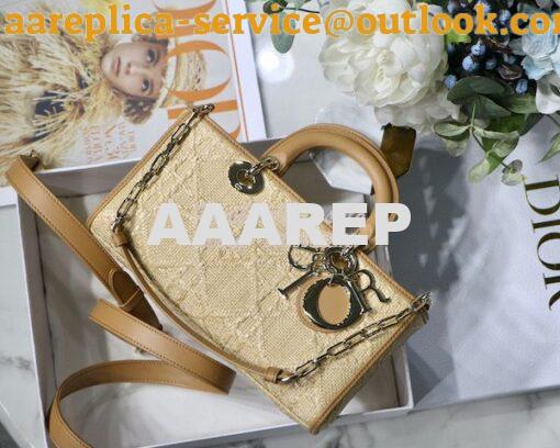 Replica Dior Lady D-Joy Bag Natural Cannage Raffia M0540O