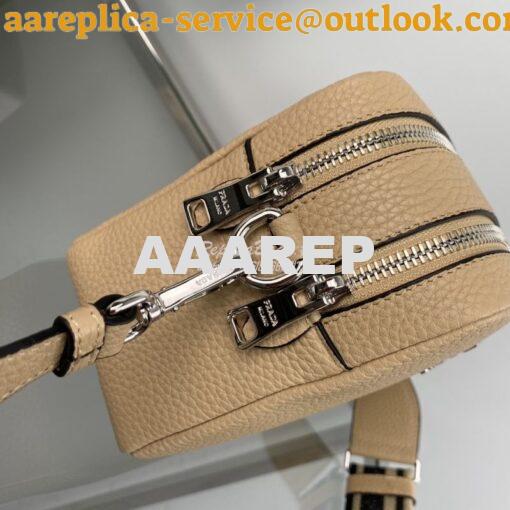 Replica Prada New Medium Camera leather bag 1BH082 Sand 4