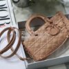 Replica Dior Lady D-Joy Bag Latte Cannage Calfskin with Diamond Motif 16