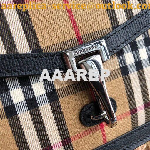 Replica Burberry Small Vintage Check and Leather Crossbody Bag 8006359 2