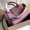 Replica  Burberry The Small/Medium Buckle Tote in dark plum Grainy Lea 13