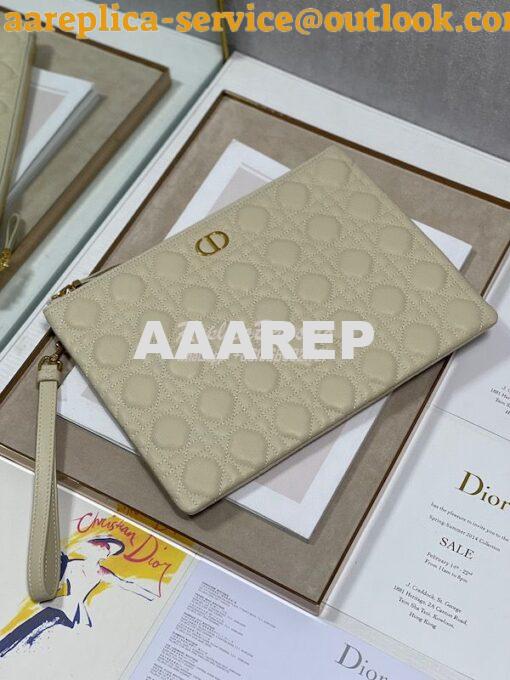 Replica Dior Large Caro Daily Pouch Supple Cannage Calfskin S5086 4