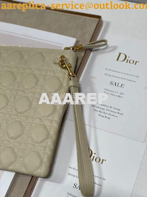 Replica Dior Large Caro Daily Pouch Supple Cannage Calfskin S5086 6