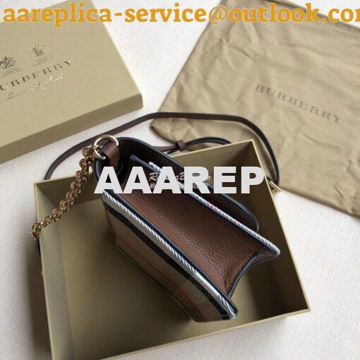 Replica Burberry Leather and House Check Wallet with Detachable Strap 6