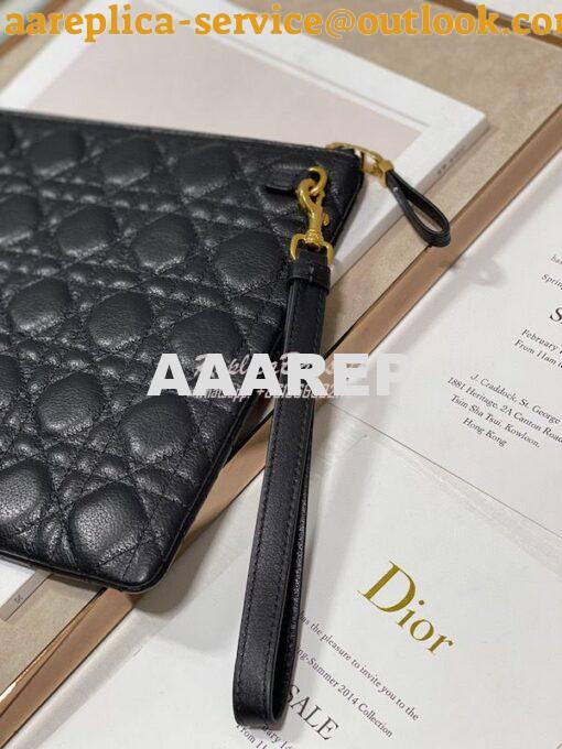 Replica Dior Large Caro Daily Pouch Supple Cannage Calfskin S5086 13