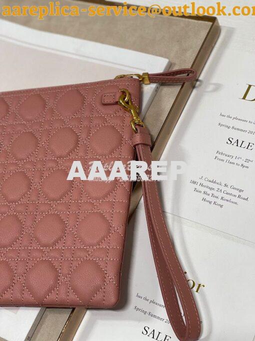 Replica Dior Large Caro Daily Pouch Supple Cannage Calfskin S5086 16