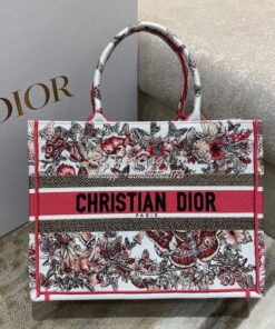 Replica Dior Book Tote bag in Multicolor Butterfly Embroidery