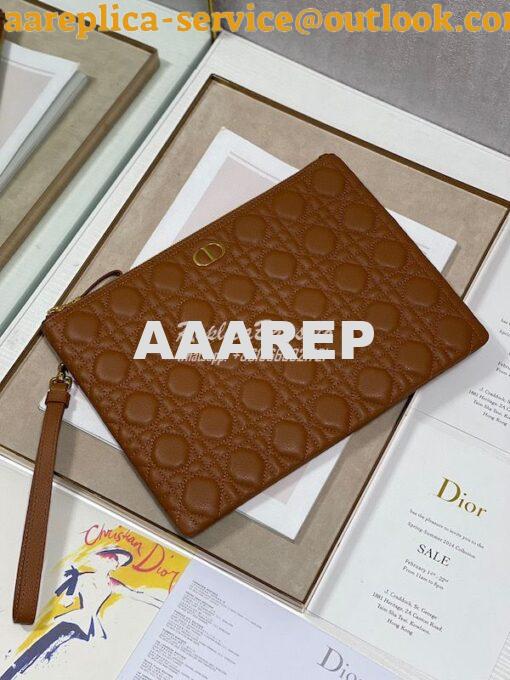 Replica Dior Large Caro Daily Pouch Supple Cannage Calfskin S5086 21