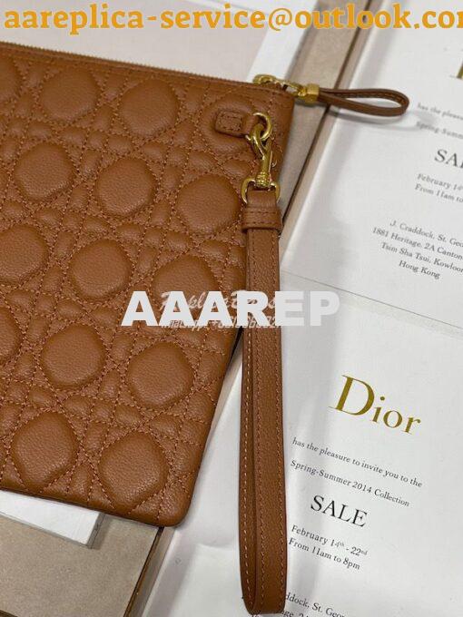 Replica Dior Large Caro Daily Pouch Supple Cannage Calfskin S5086 22