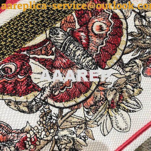 Replica Dior Book Tote bag in Multicolor Butterfly Embroidery 12