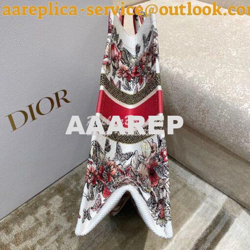 Replica Dior Book Tote bag in Multicolor Butterfly Embroidery 13