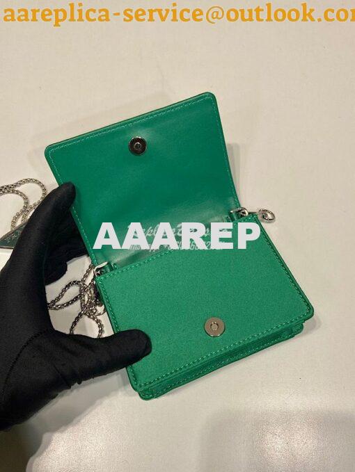 Replica Prada Cardholder with shoulder strap and crystals 1MR024 Mango 6