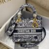 Replica Dior Book Tote bag in Latte Multicolor Cupidon Embroidery 15