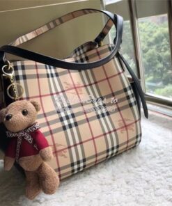 Replica Burberry The Small Canter In Haymarket Check 2 in 1 with side