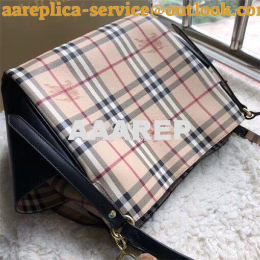 Replica Burberry The Small Canter In Haymarket Check 2 in 1 with side 6