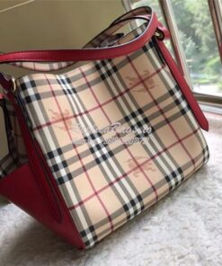 Replica Burberry The Small Canter In Haymarket Check 2 in 1 with side