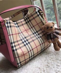 Replica Burberry The Small Canter In Haymarket Check 2 in 1 with side 2