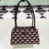 Replica Prada Symbole Small embroidered fabric Bag 1BA368 Black Ivy Gr 11