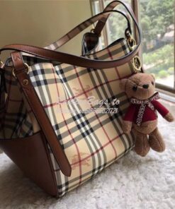 Replica Burberry The Small Canter In Haymarket Check 2 in 1 with side