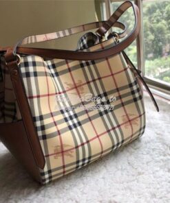 Replica Burberry The Small Canter In Haymarket Check 2 in 1 with side 2