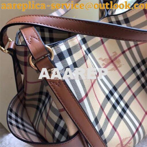 Replica Burberry The Small Canter In Haymarket Check 2 in 1 with side 4