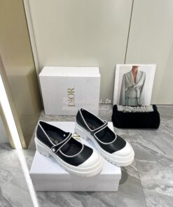 Replica Dior D-Doll 2.0 Pump Black White Supple Calfskin KCP951 2