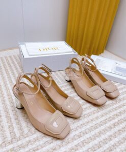 Replica Dior Day Slingback Pump Patent Calfskin KDB828 Nude