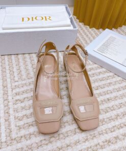 Replica Dior Day Slingback Pump Patent Calfskin KDB828 Nude 2