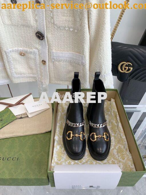 Replica Gucci Women's Chelsea Boot With Chain 670393