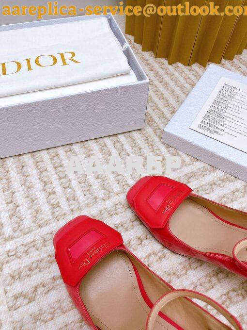 Replica Dior Day Slingback Pump Patent Calfskin KDB828 Indy Pink 14