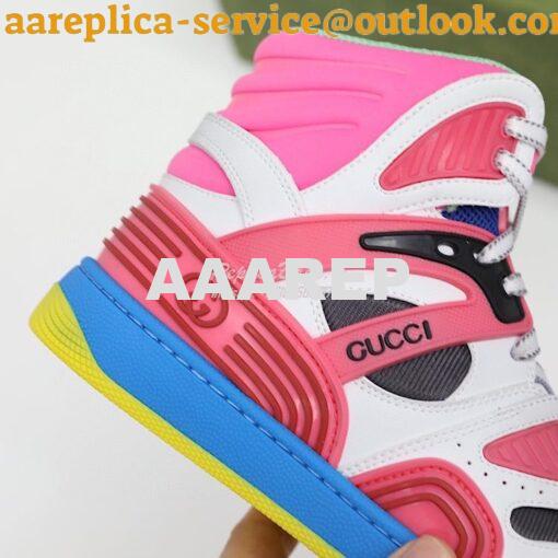 Replica Gucci Basket Sneaker Men Female 665688 T04 8