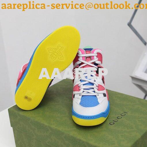 Replica Gucci Basket Sneaker Men Female 665688 T04 12