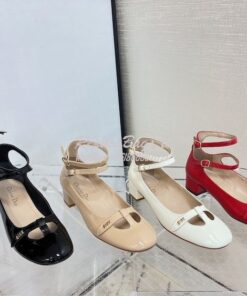 Replica Dior Aime Ballet Pump Red Patent Calfskin KCB805