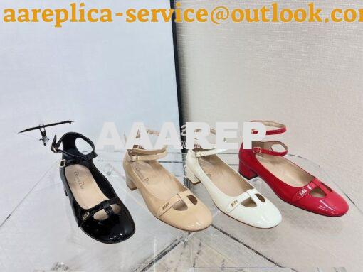 Replica Dior Aime Ballet Pump Red Patent Calfskin KCB805