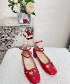 Replica Dior Aime Ballet Pump Red Patent Calfskin KCB805 2