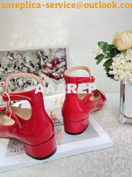 Replica Dior Aime Ballet Pump Red Patent Calfskin KCB805 9